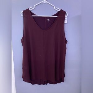 LOFT Deep Purple Tank Top